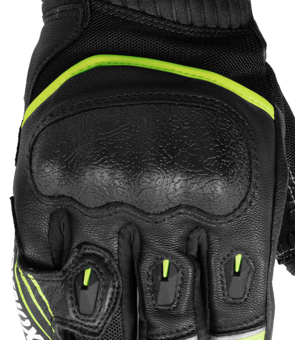 RYNOX - TORNADO PRO 4 GLOVES - BLACK HI-VIZ GREEN