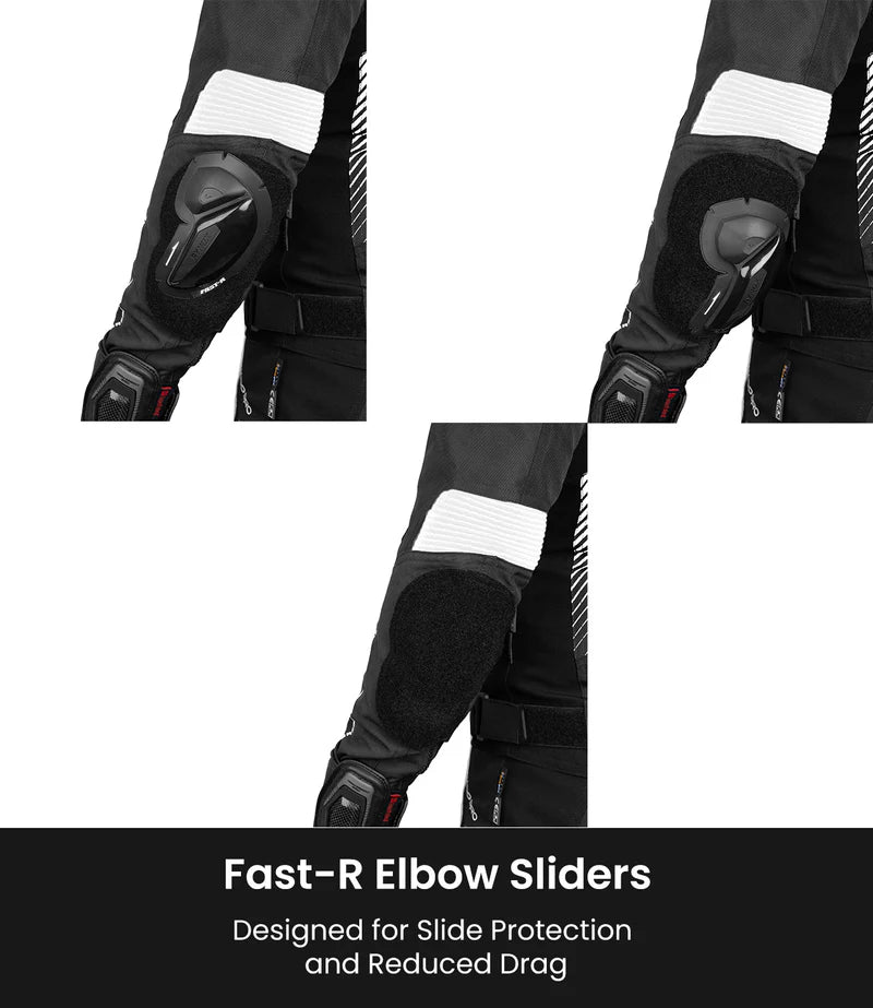 RYNOX - APEX EVO JACKET - CE CERTIFIED CLASS AA - BLACK WHITE