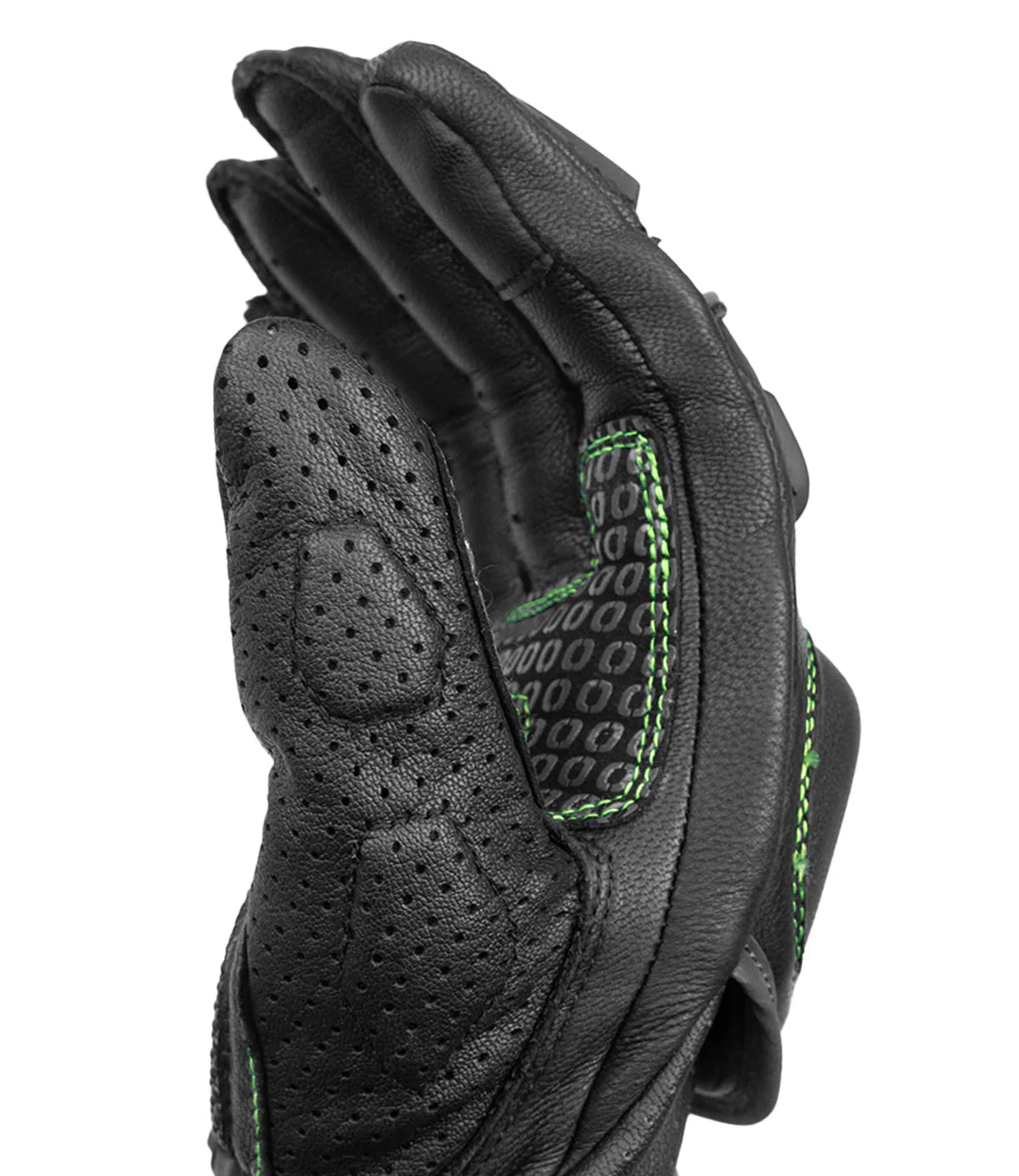 Rynox - ADVENTO PRO GLOVES - Black Hi-Viz Green