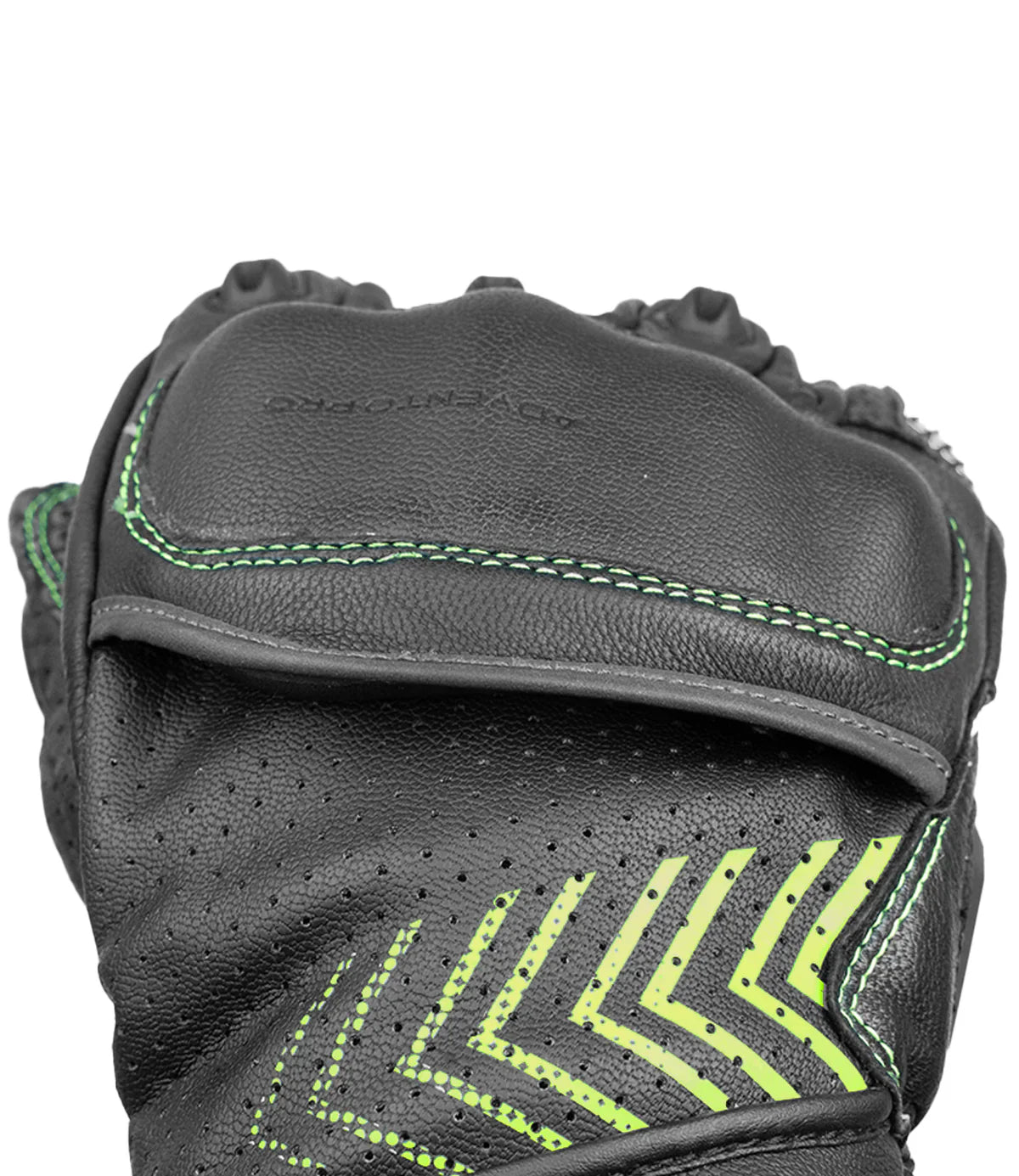 Rynox - ADVENTO PRO GLOVES - Black Hi-Viz Green