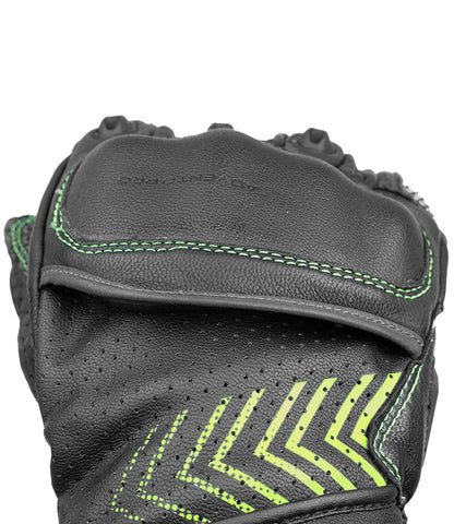 Rynox - ADVENTO PRO GLOVES - Black Hi-Viz Green