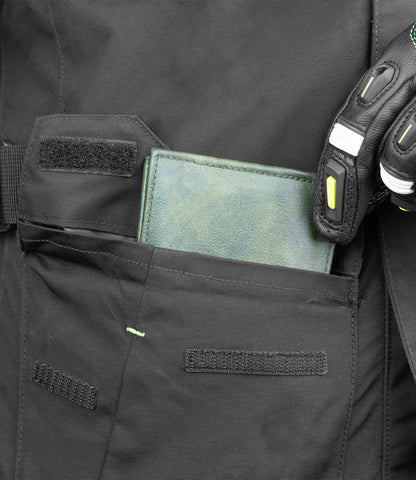 Rynox - ADVENTO PRO JACKET - Black Hi-viz green