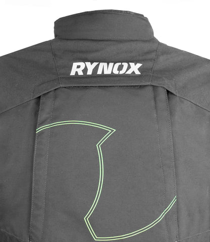Rynox - ADVENTO PRO JACKET - Black Hi-viz green