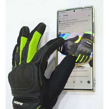 Bison - AIR PRO – BLACK RED GLOVES