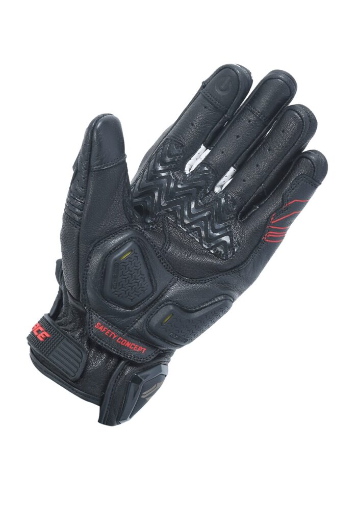 Solace - Hobo Semi-Gauntlet Gloves Black/Red