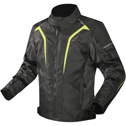 LS2 - SEPANG MAN JACKET BLACK GREY HI-VI YELLOW