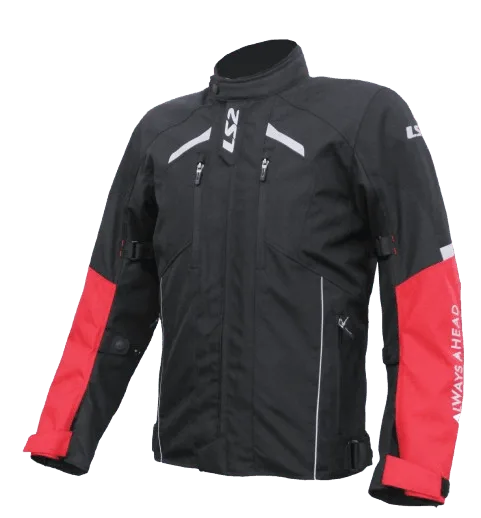 LS2 - SERRA MESH BLACK RED JACKET