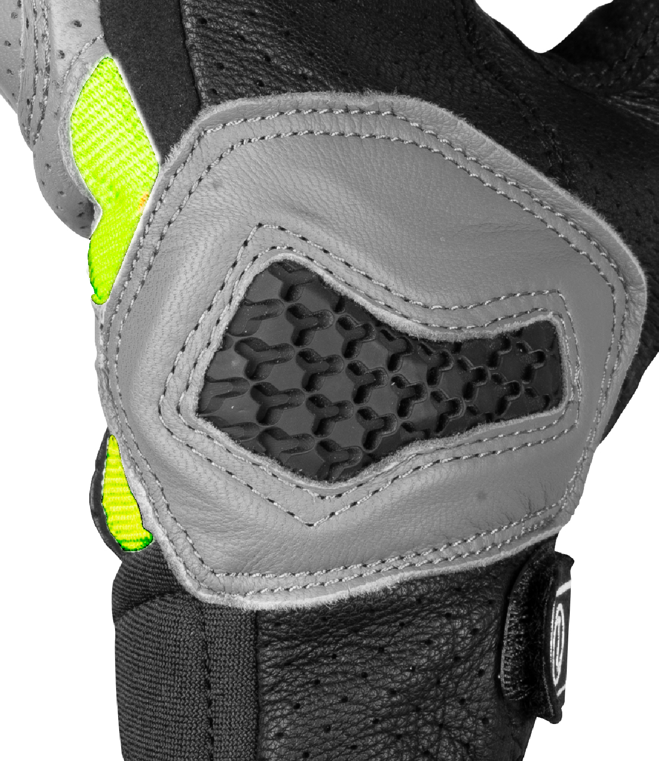 Rynox - AIR GT GLOVES - Grey Hi-Viz Green