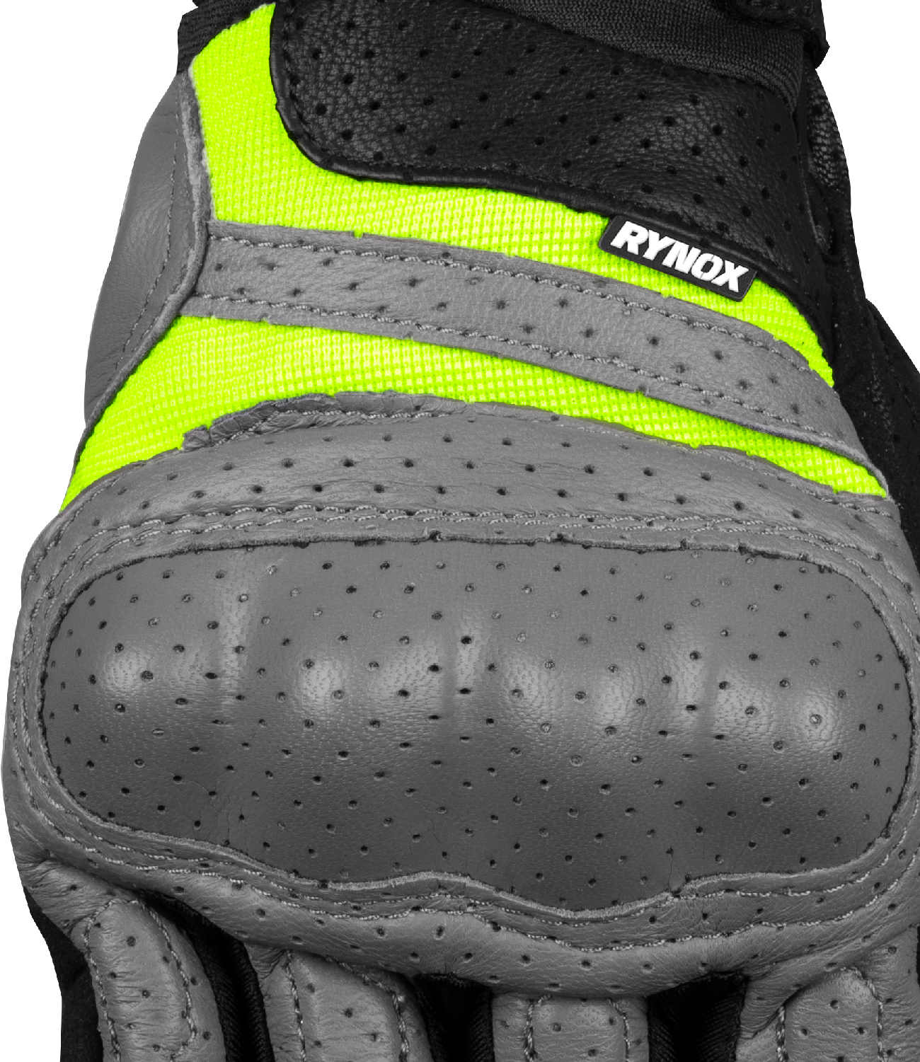 Rynox - AIR GT GLOVES - Grey Hi-Viz Green
