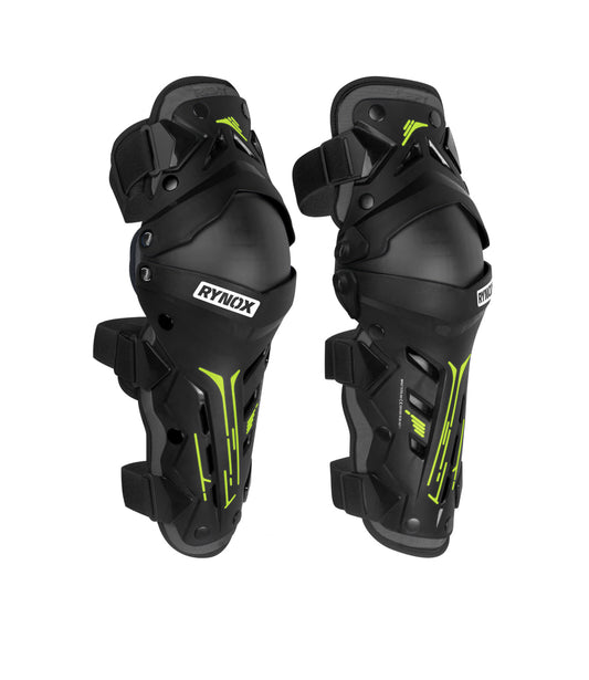 Rynox - BASTION BIONIC KNEE GUARDS - Black Hi-Viz