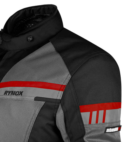Rynox - STEALTH AIR PRO JACKET - Black Grey Red