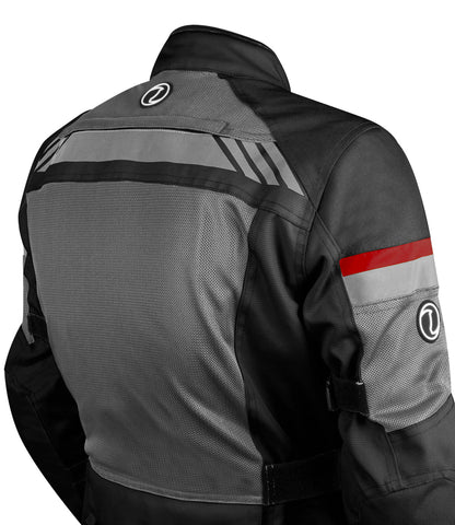 Rynox - STEALTH AIR PRO JACKET - Black Grey Red