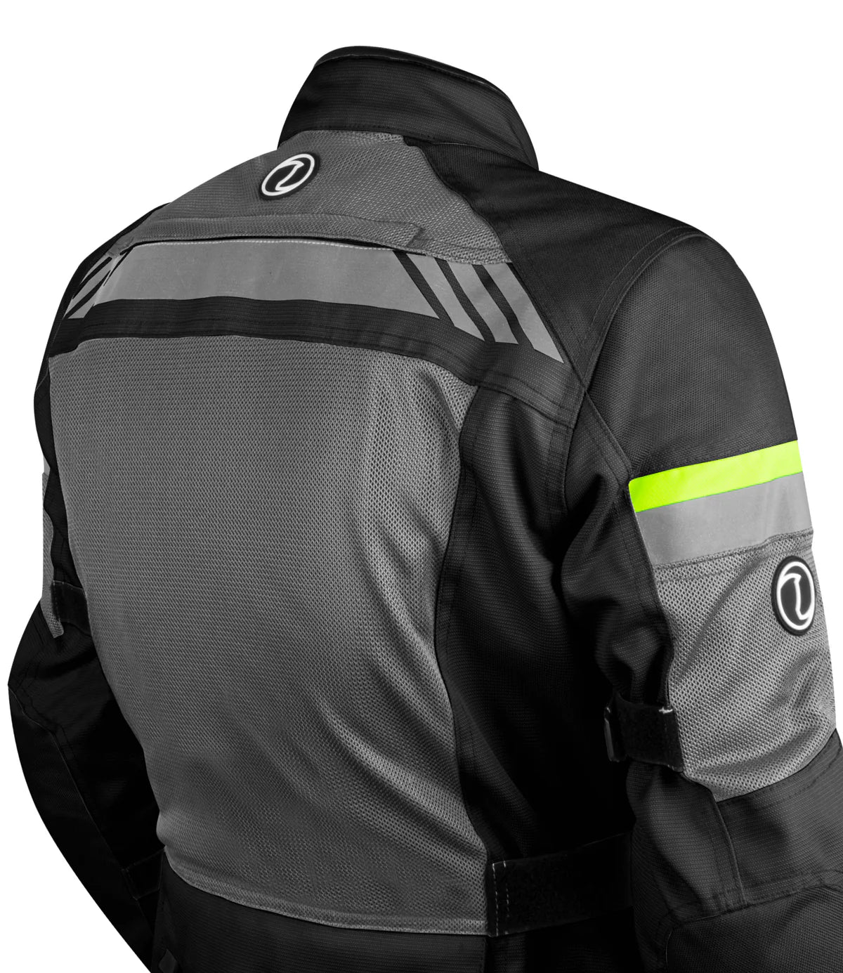 Rynox - STEALTH AIR PRO JACKET - Black Hi-Viz Green