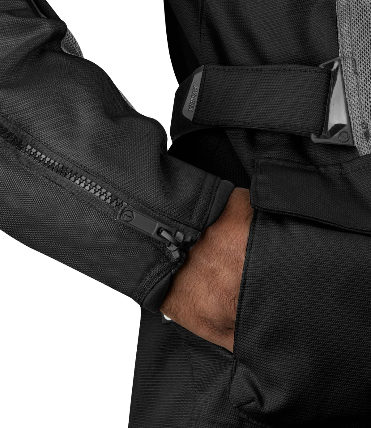Rynox - STEALTH AIR PRO JACKET - Black Hi-Viz Green