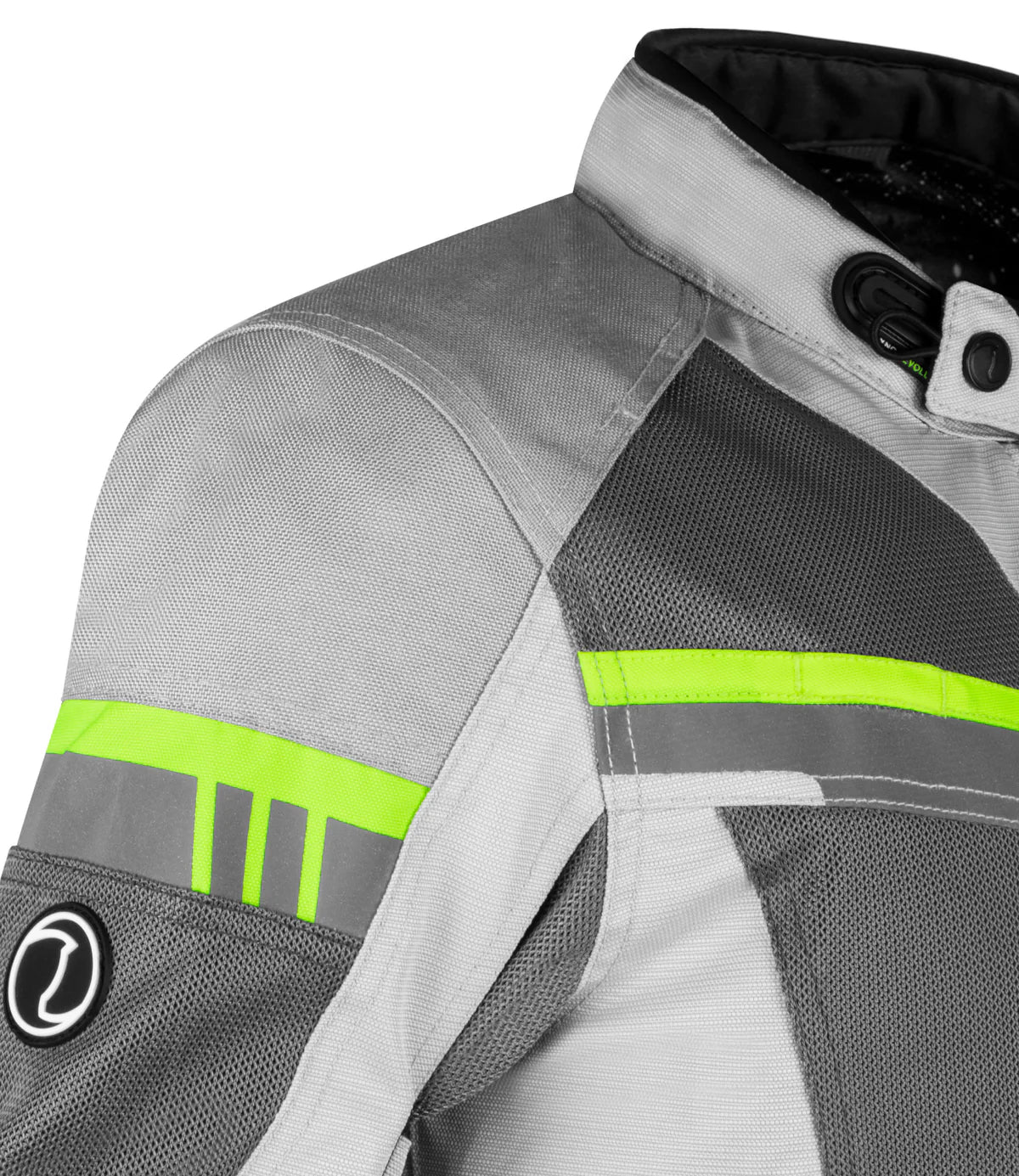Rynox - STEALTH AIR PRO JACKET - Grey Hi-Viz Green
