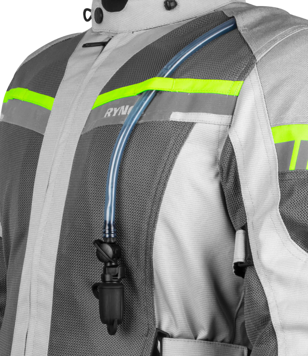 Rynox - STEALTH AIR PRO JACKET - Grey Hi-Viz Green