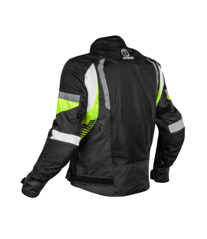 Rynox - TORNADO PRO 4 JACKET - Black Hi-Viz Green