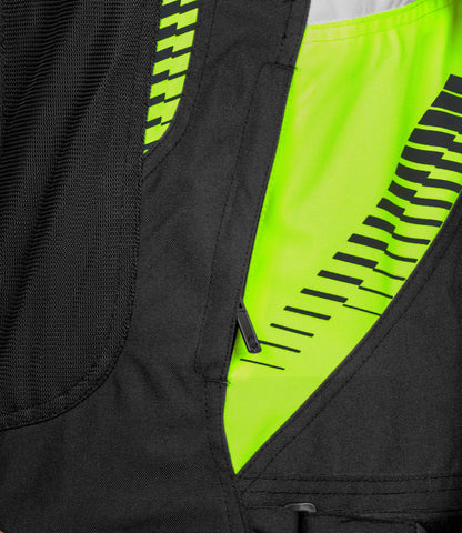 Rynox - TORNADO PRO 4 JACKET - Black Hi-Viz Green