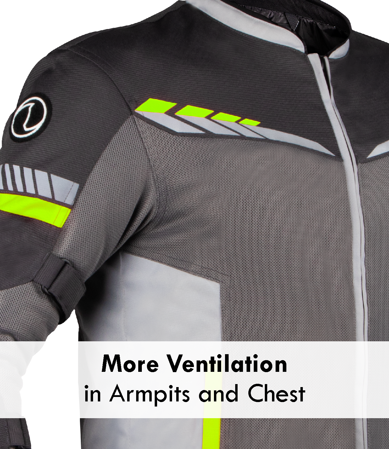 Rynox - AIR GT 4 JACKET - Grey Hi-Viz Green