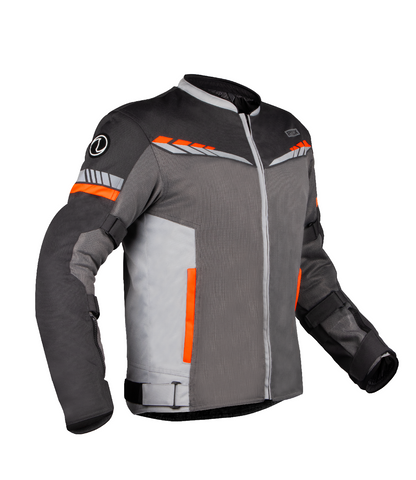 Rynox - AIR GT 4 JACKET - Grey Hi-Viz Orange