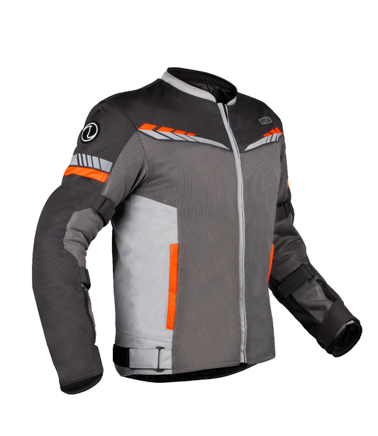Rynox - AIR GT 4 JACKET - Grey Hi-Viz Orange