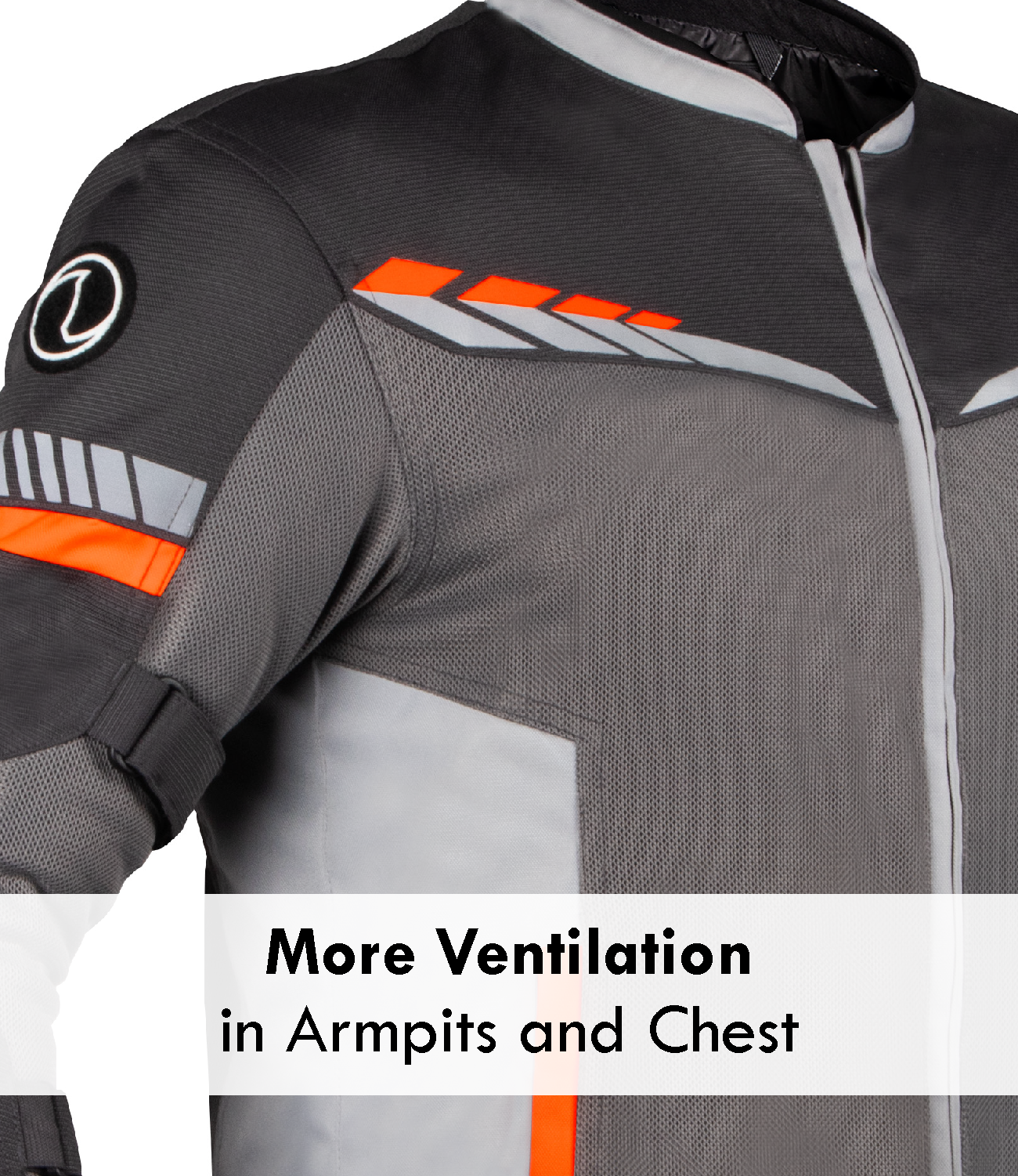 Rynox - AIR GT 4 JACKET - Grey Hi-Viz Orange