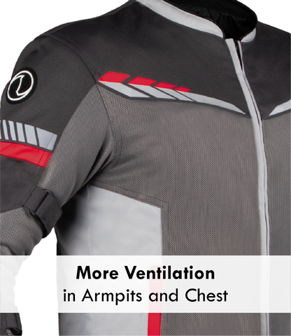 Rynox - AIR GT 4 JACKET - Grey Red