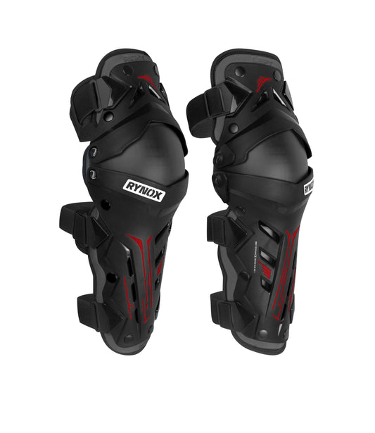 Rynox - BASTION BIONIC KNEE GUARDS - Black Red