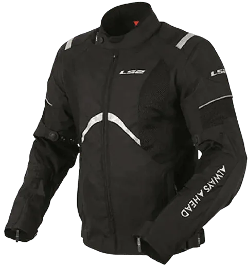 LS2 - TIDE MEN BLACK REFLECTOR JACKET L2